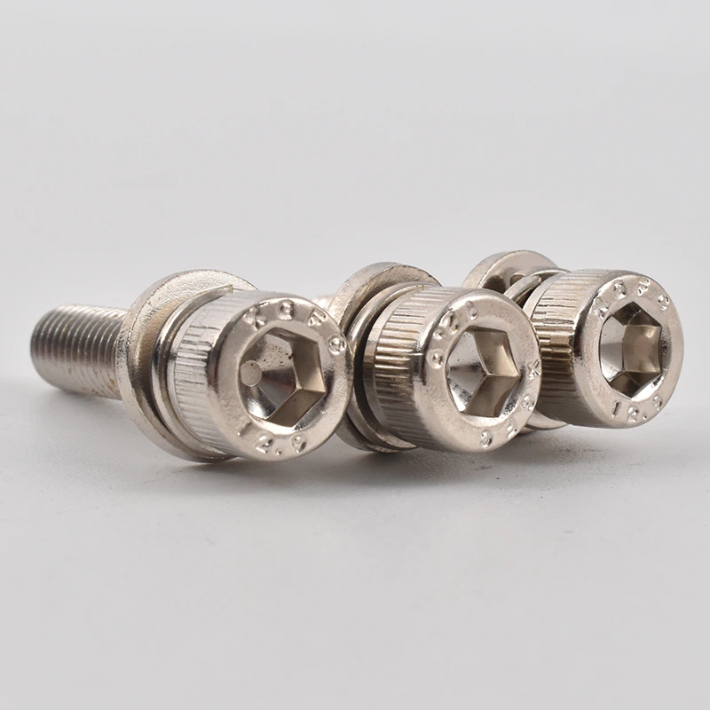 Nickel-plated Hex Socket Cap Head Combination Screws Nickel-plated Hex Socket Cap Head Combination Screws